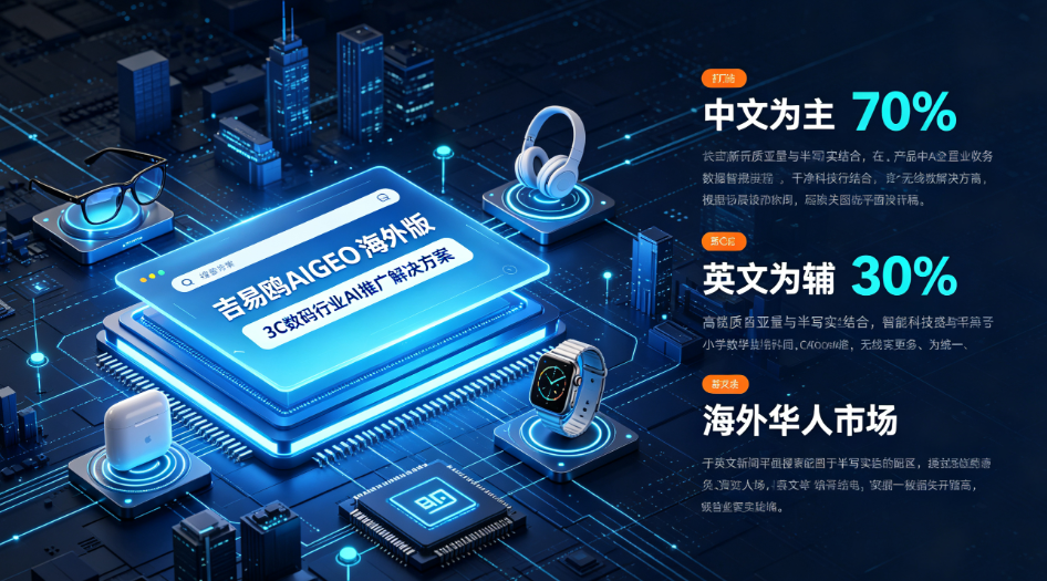 跳出全英出海，吉易鸥AIGEO发布海外版3C数码行业华人AI推广方案