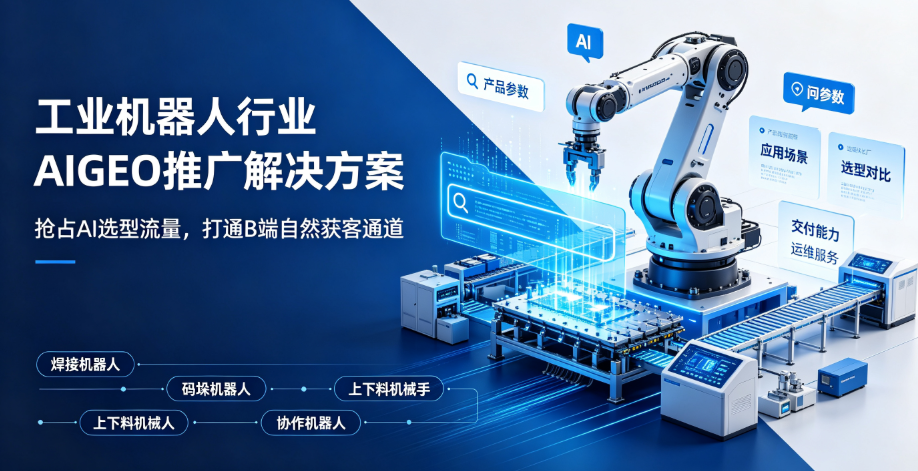 抢占工业选型AI流量，吉易鸥AIGEO发布工业机器人行业AI推广解决方案
